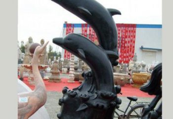 温州中国黑海豚石雕