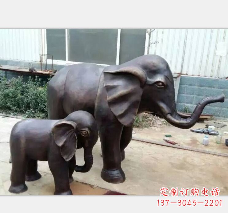 温州铸铜公园大象雕塑