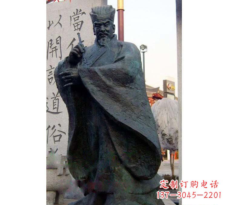 温州铸铜古代名人颜真卿