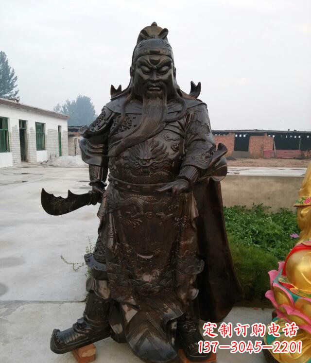 温州铸铜关公像铜雕