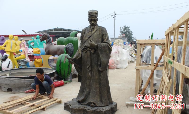 温州铸铜李时珍雕塑