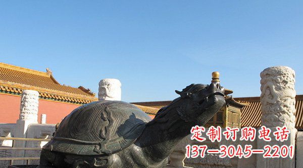 温州铸铜龙龟寺庙神兽铜雕