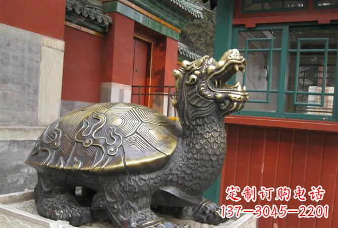 温州铸铜龙龟雕塑