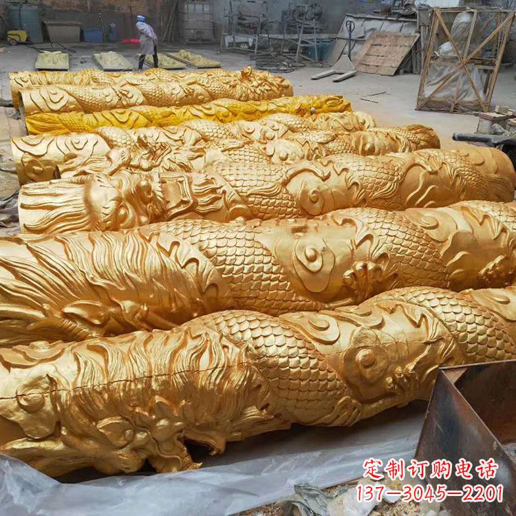 温州铸铜龙柱