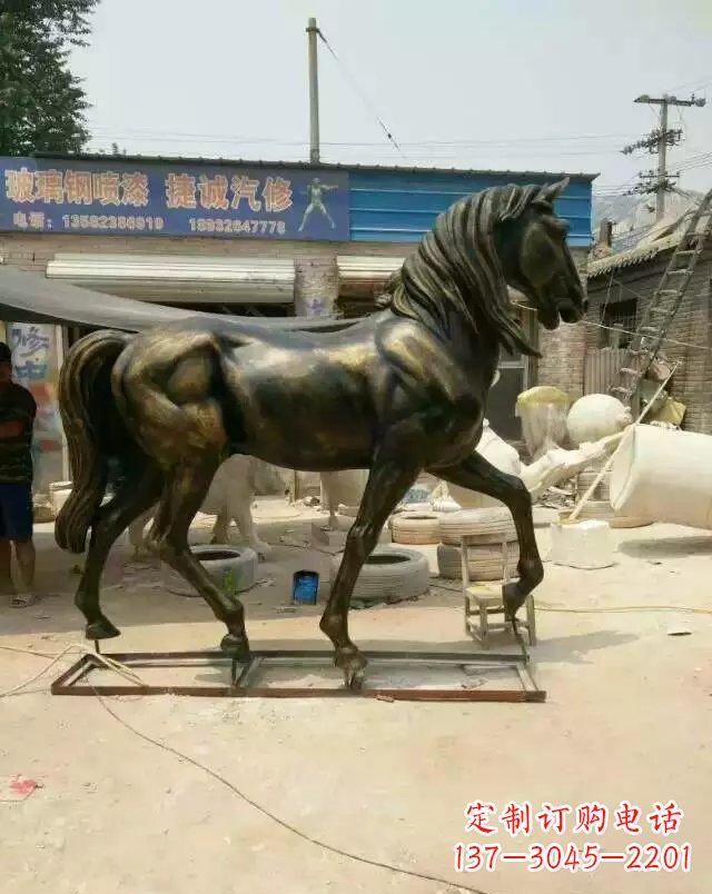 温州铸铜马雕塑