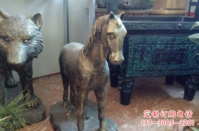 温州铸铜马雕塑222