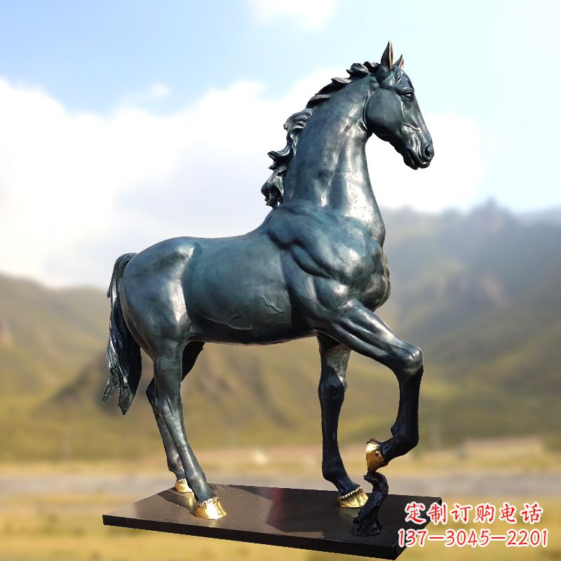 温州铸铜马铜雕塑