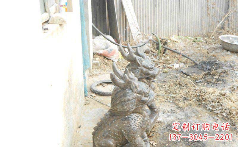 温州铸铜麒麟古代神兽铜雕
