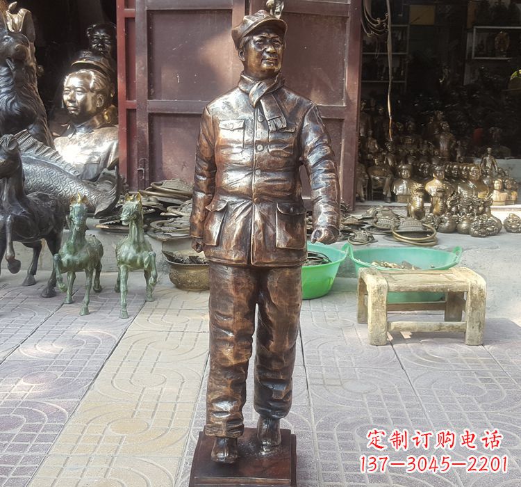 温州铸铜青年时期毛主席