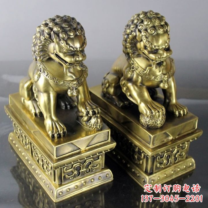 温州铸铜天安门狮子雕塑