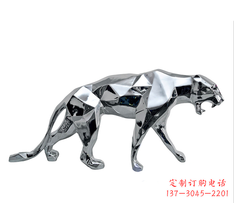 温州豹子雕塑不锈钢