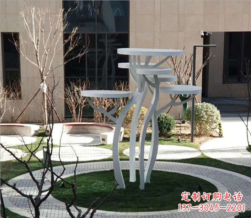 温州不锈钢蘑菇景观雕塑