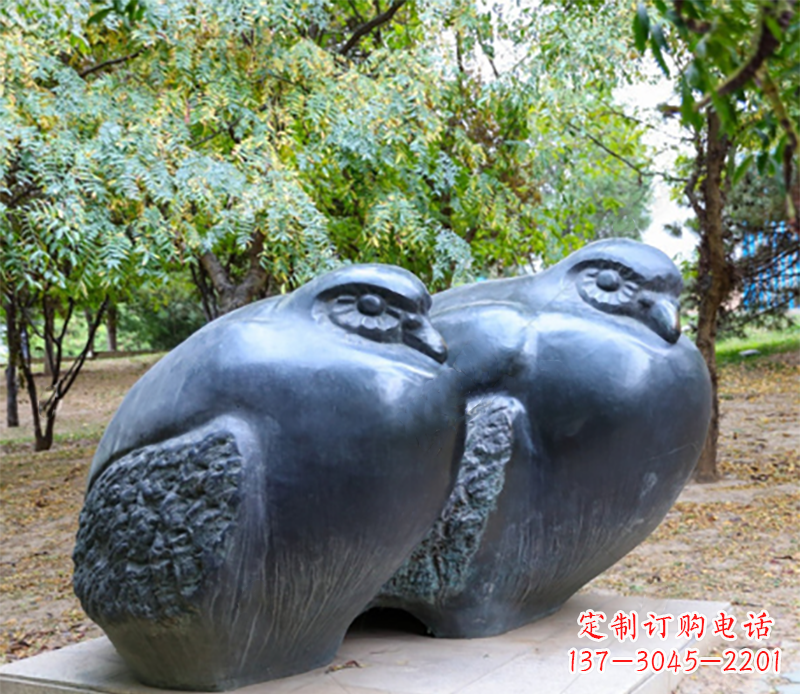 温州公园鸳鸯景观石雕