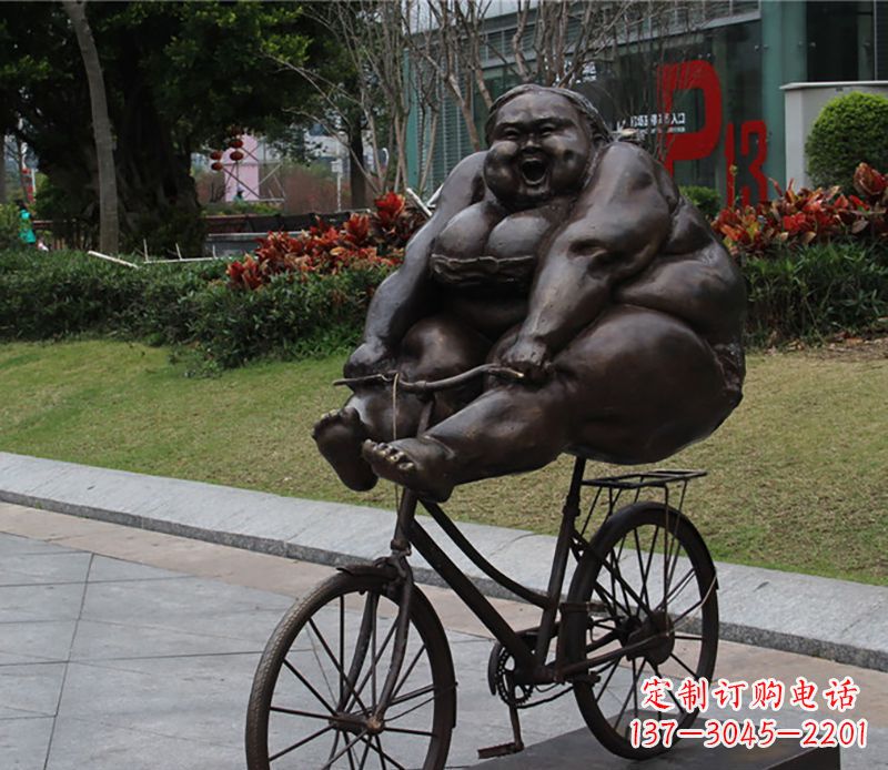 温州自行车铜雕