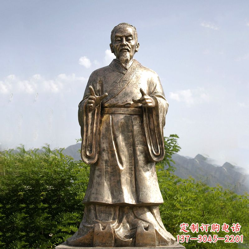 温州祖冲之纯铜雕像