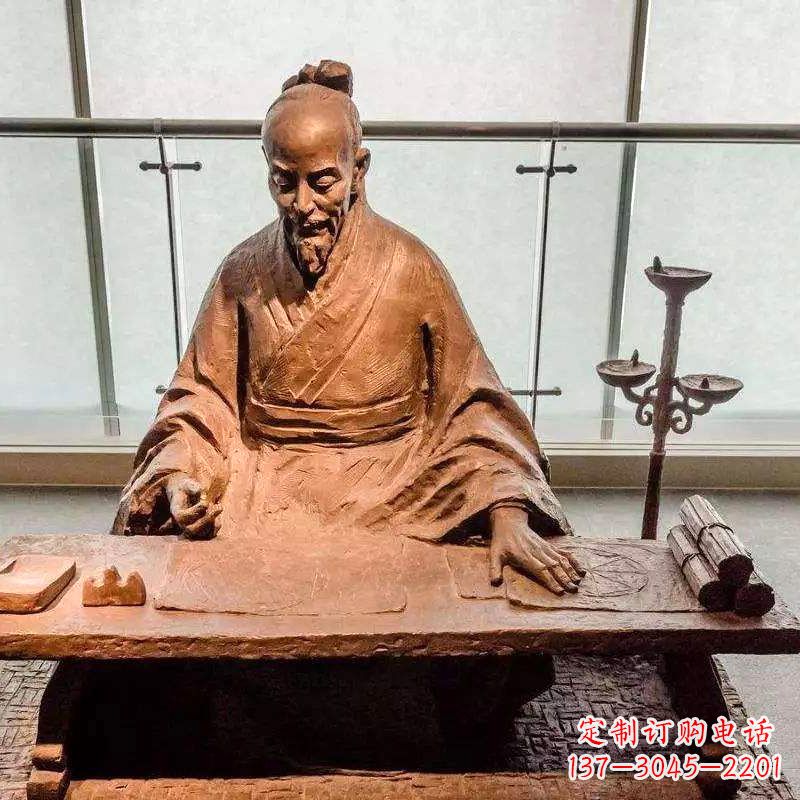 温州祖冲之圆周率情景小品雕塑-中国古代数学家著名历史人物