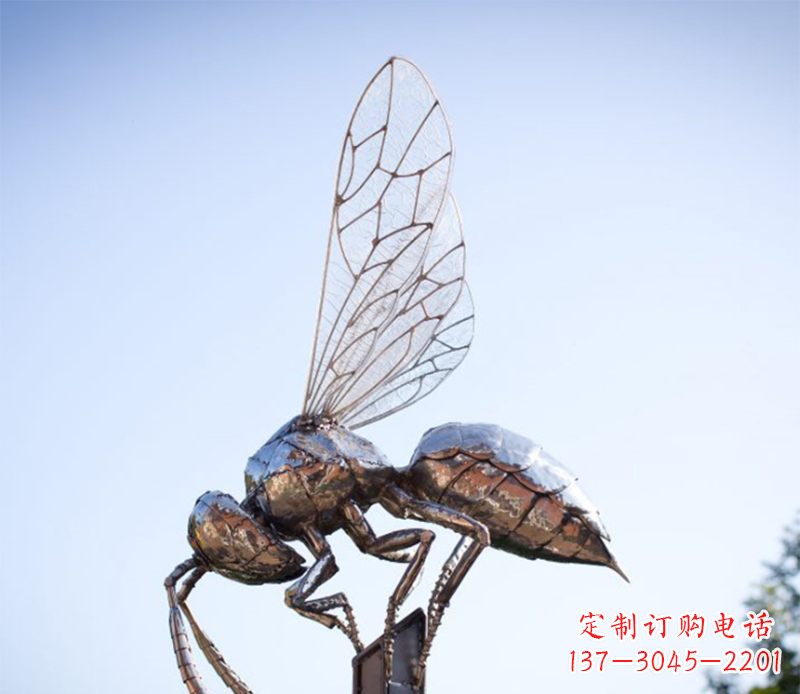温州蜜蜂雕塑不锈钢