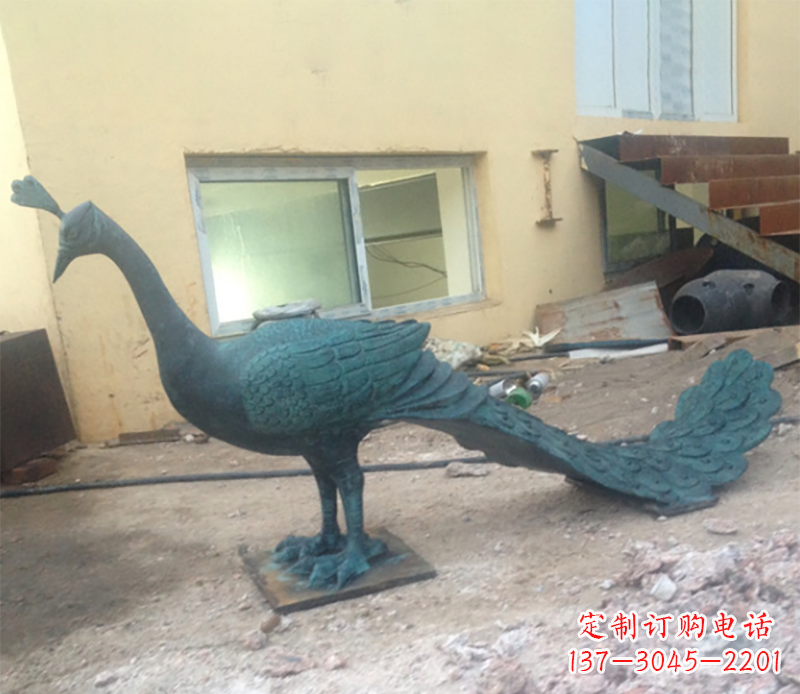 温州青铜孔雀雕塑