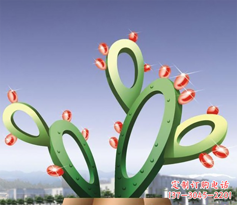 温州仙人掌不锈钢雕塑