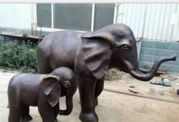 温州铸铜公园大象雕塑