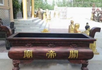 温州铸铜关帝庙香炉