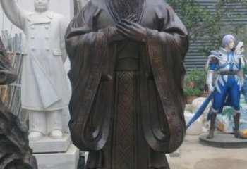 温州铸铜孔子雕塑