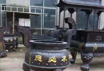 温州铸铜寺庙香炉铜雕