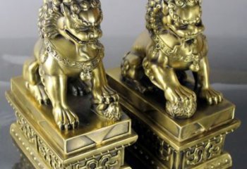 温州铸铜天安门狮子雕塑