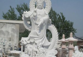 温州宗教庙宇乘龙观音石雕