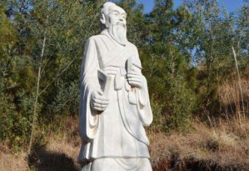 温州祖冲之汉白玉石雕像-公园景区中国古代名人雕塑