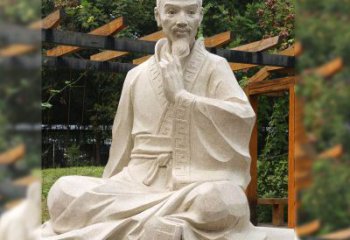 温州祖冲之石雕塑像-园林人物历史名人雕像