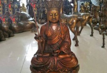 温州坐式地藏菩萨铜雕