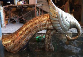 温州孔雀铜雕