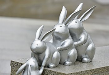 温州兔子雕塑不锈钢