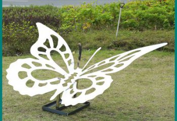 温州蝴蝶雕塑-公园景区创意不锈钢剪影蝴蝶雕塑